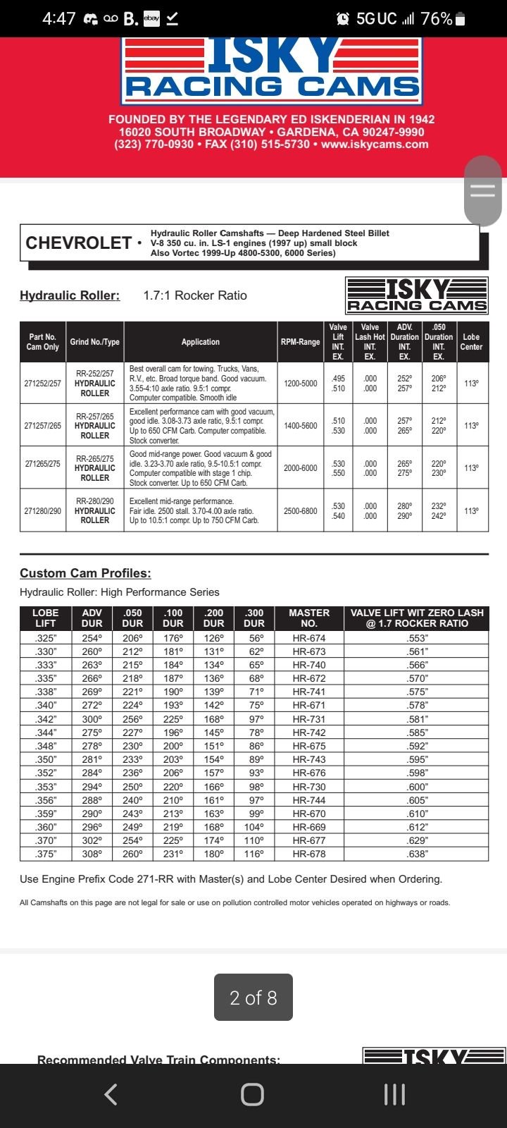 Cathedral Port Heads Camshaft Duration Split Questions Page 4