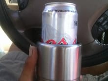 snap-on koozie with blue mountains