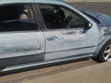 Getting some sanding done then going to prepare and primer. Shes going 350z sunset orange!