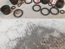 Crap from injector cleaning