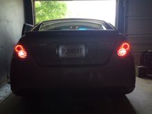 LED Tails with high powered reverse LED's