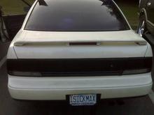 Blacked out tail lights