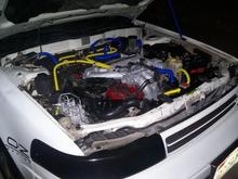 My engine with the color Yelow &amp; blue