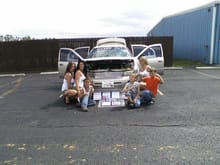 My Sons &amp; The Stroker Ace's Girls At A Local Car Show