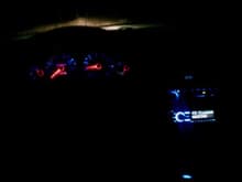 blue and Red Led's anyone know where to get a deep blue Clock display this one is lightly modified to get close to blue but i am wanting it to match the rest of the car.