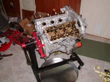 VQ35DE on engine stand
