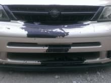 Front bumper after power wash