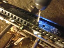 I drilled through them from the outside