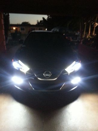 Finally installed my led headlights I went with opt7 Led's/clear beam kit and for fog light I went with JDM ASAP 1200 . I LIKE THE NEW LOOK