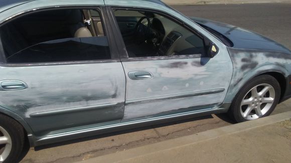 Getting some sanding done then going to prepare and primer. Shes going 350z sunset orange!