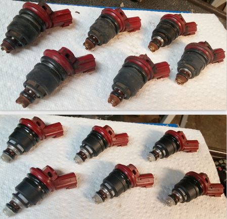 Before & After: REFURBISHED INJECTORS with new, lubed o-rings, screens & pintle caps