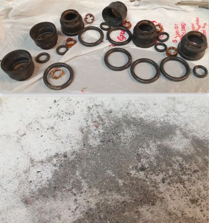 Crap from injector cleaning