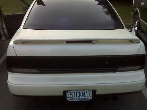 Blacked out tail lights