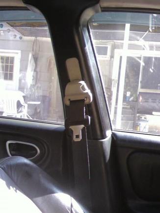 side pillars black (will be painting the seat belt slide and cover soon)