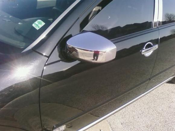 Chrome mirror covers