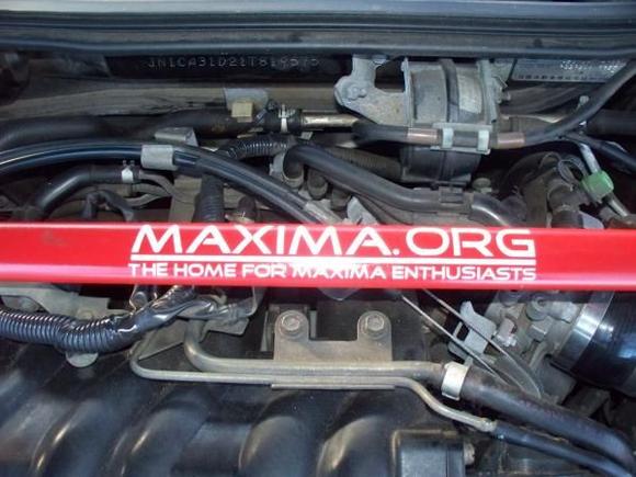 official .org sticker on strut