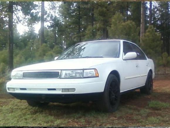 94 Maxima. Emblem taken off stock grill and 17" Drifz 207B FX