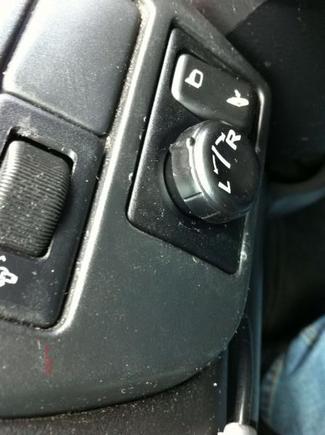 New switch in dash in place of the old one.
