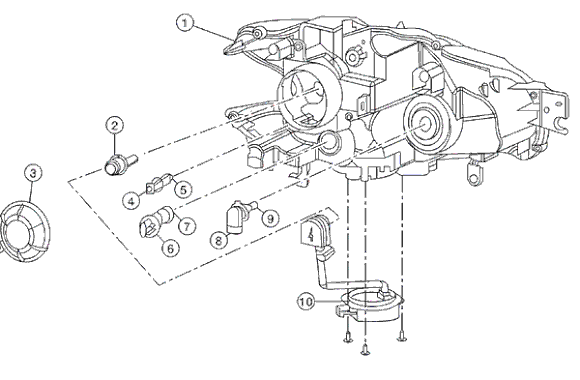 xenon HL exploded schematic