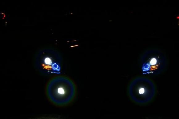 HID Fogs w halo and Ironman and Lowbeam on