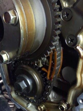 view 2 of worn tensioner