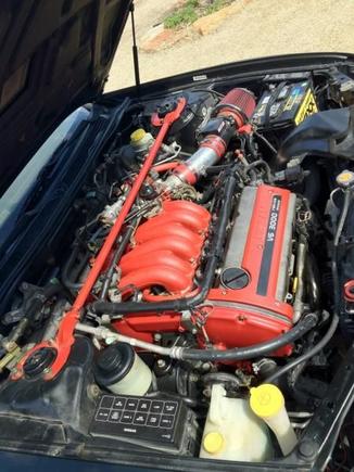 engine bay redo with timing cover