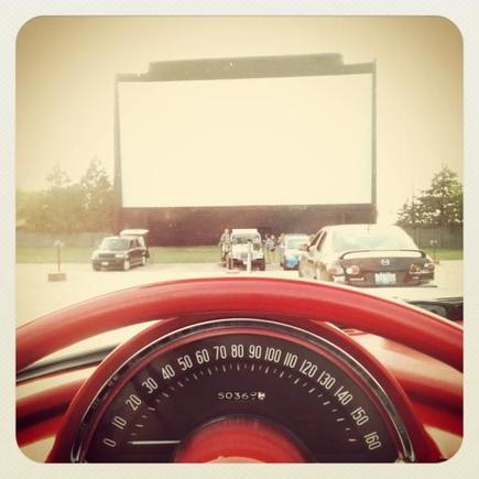 At the drive in