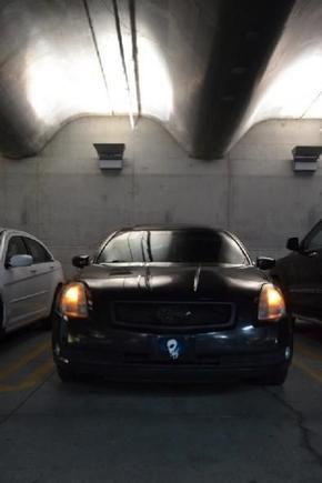 In the garage