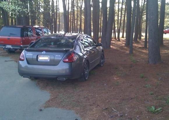 One spot over and she would have been nailed by foul ball...Last time i park here during softball practice