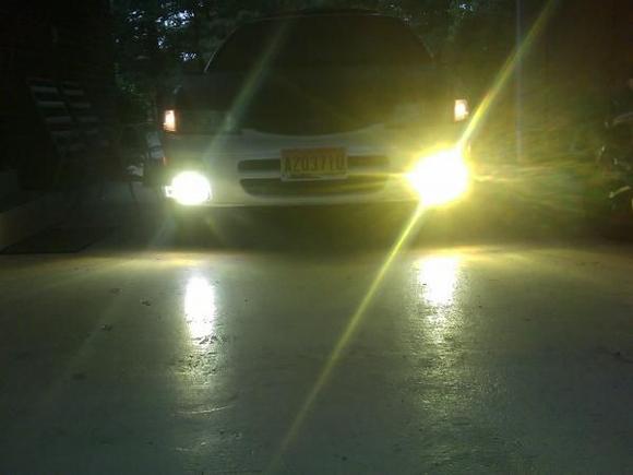 fog lights rewired to parking lights