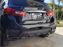 This is the 2020 rear bumper on my 2010 RVR. For US owners Mitsubishi brought it to the US 2011 so that would be the earliest model but same.