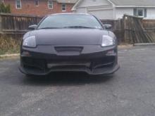 i put a mesh grill where the turn signals where supposed to go then put the turn signals behind the grill,
