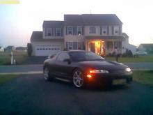 sitting in the driveway