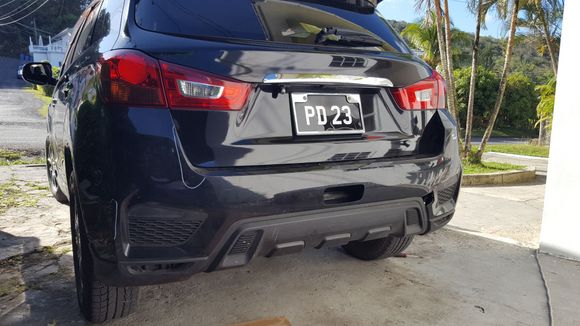 This is the 2020 rear bumper on my 2010 RVR. For US owners Mitsubishi brought it to the US 2011 so that would be the earliest model but same.