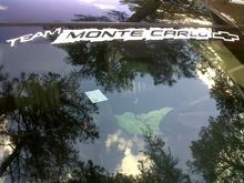 Team Monte for the windshield