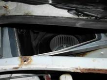 Blower Motor where Cabin filter Goes.
