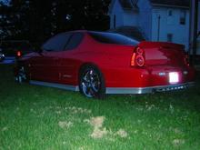 rear shot while getting dark.