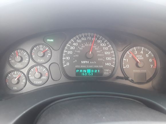 New ISS dash. Cruising at 80 all day long. 