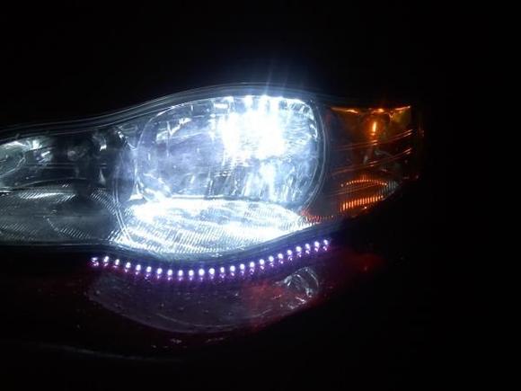 Driver side Led strip.