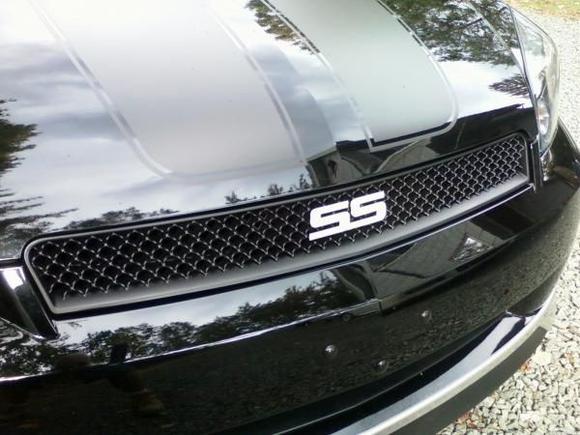 modified emblem to attach to aftermarket grille