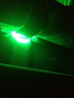 Back seat with LED's on