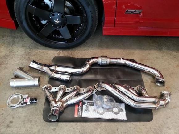The new toys. OBX headers and electric cutout