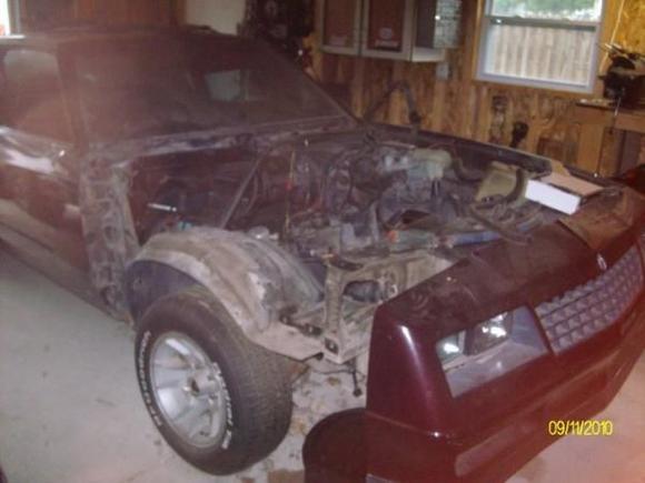 The current state of my "87" SS quietly waiting in the garage.