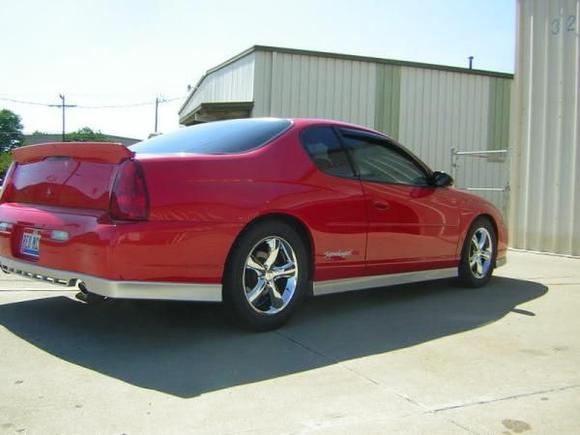 Taken right after I put lowering spring on. It has since sttled down about another 1/2 inch.