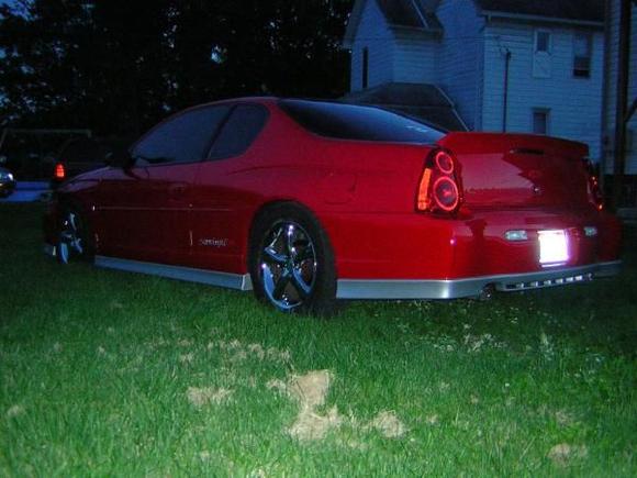 rear shot while getting dark.