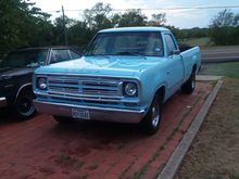 1972 dodge D100 custom with a 225 slant six owned it since 1989 my moms father bought this truck brand new