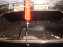 18x18x12 slot for the fuel cell, going to hold a 12 gal 17x17x11 cell in there.