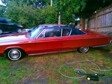 After her first bath.