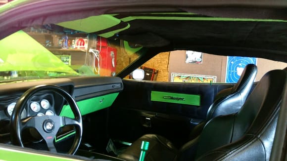 My custom black suade interior my gf did for me ..