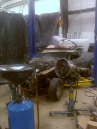 RR in shop Kasper Auto waupaca, Wi